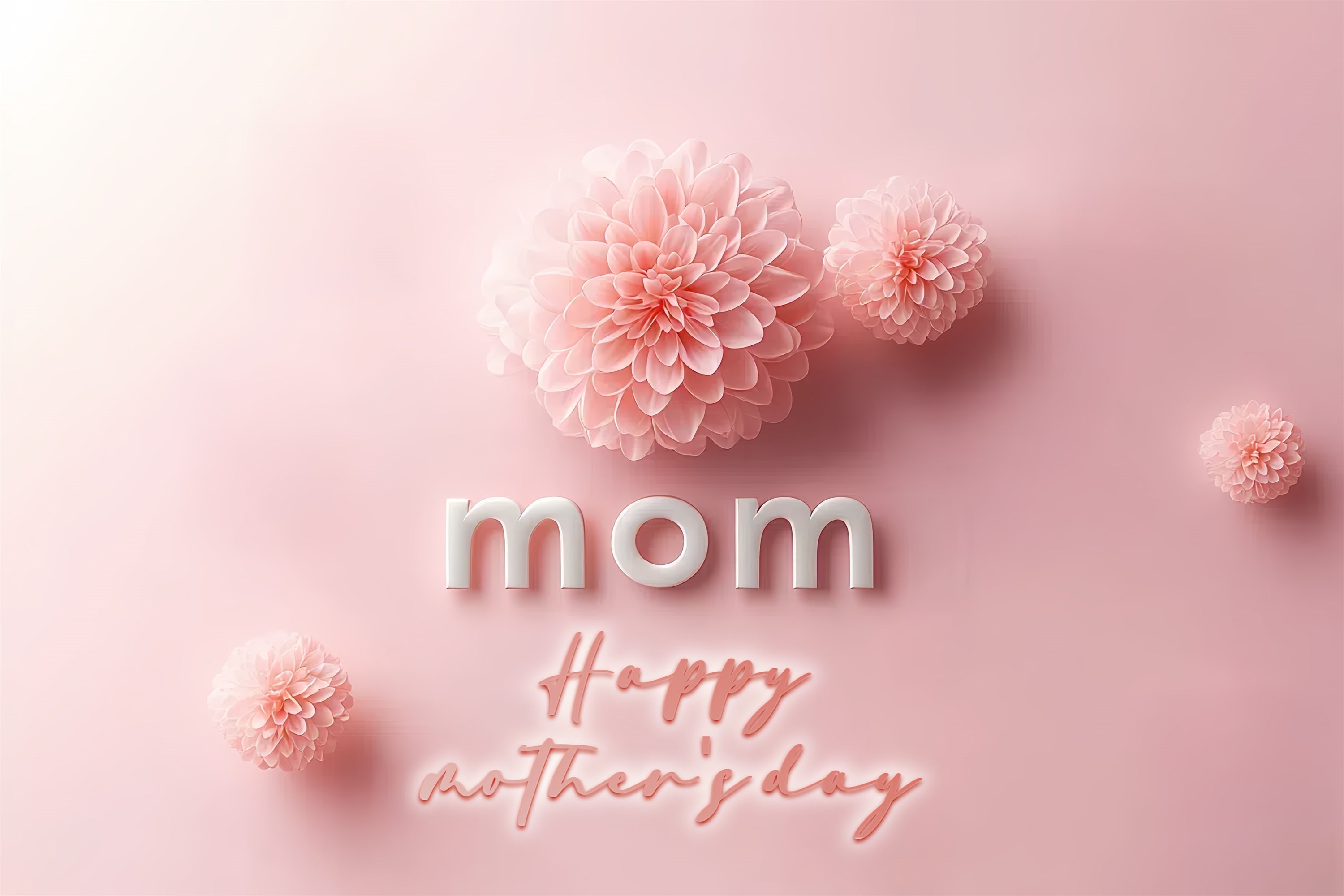 Muttertags-Hintergrundbild zum Anpassen Blush Blooming Mama CSH3-135