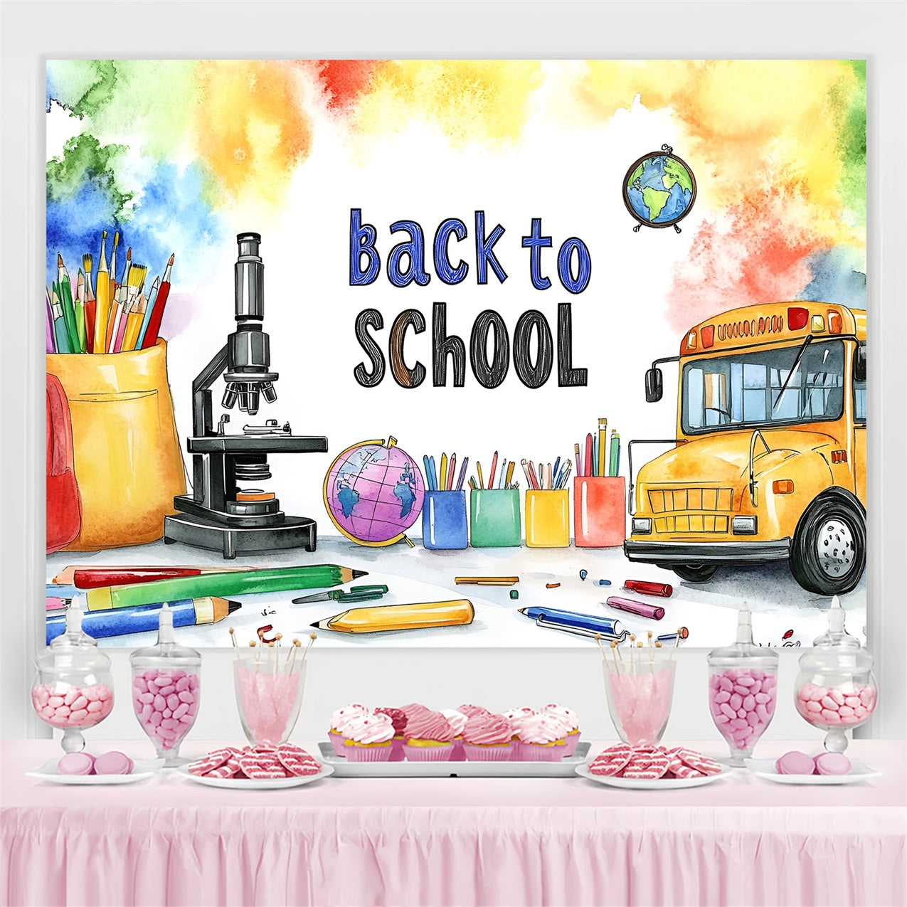 Back To School Backdrop Ideen Science Learning Supplies Backdrop CSH3-51