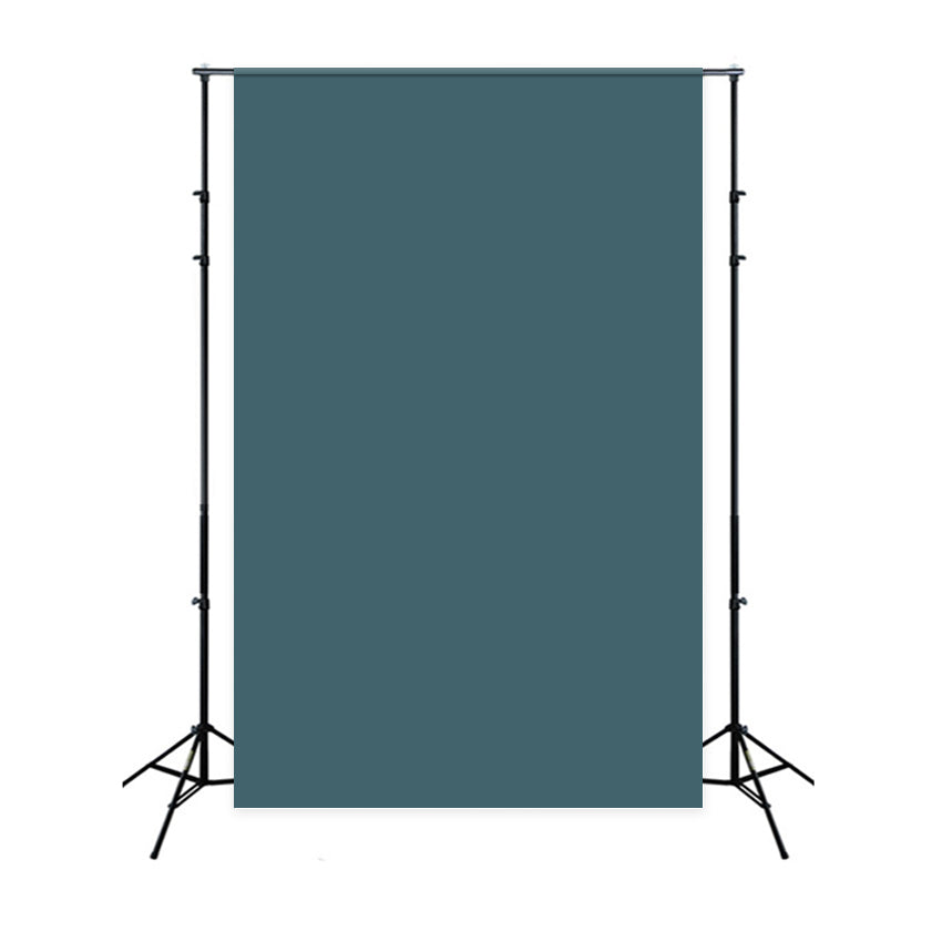 Einfarbige Fotohintergründe Moody Blue Green Backdrop CSH4-165