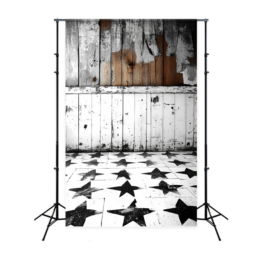 Hintergrund für Porträts Star Floor Weathered Wood Backdrop CSH4-174