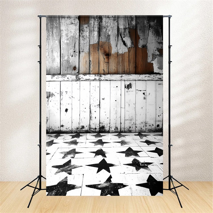 Hintergrund für Porträts Star Floor Weathered Wood Backdrop CSH4-174