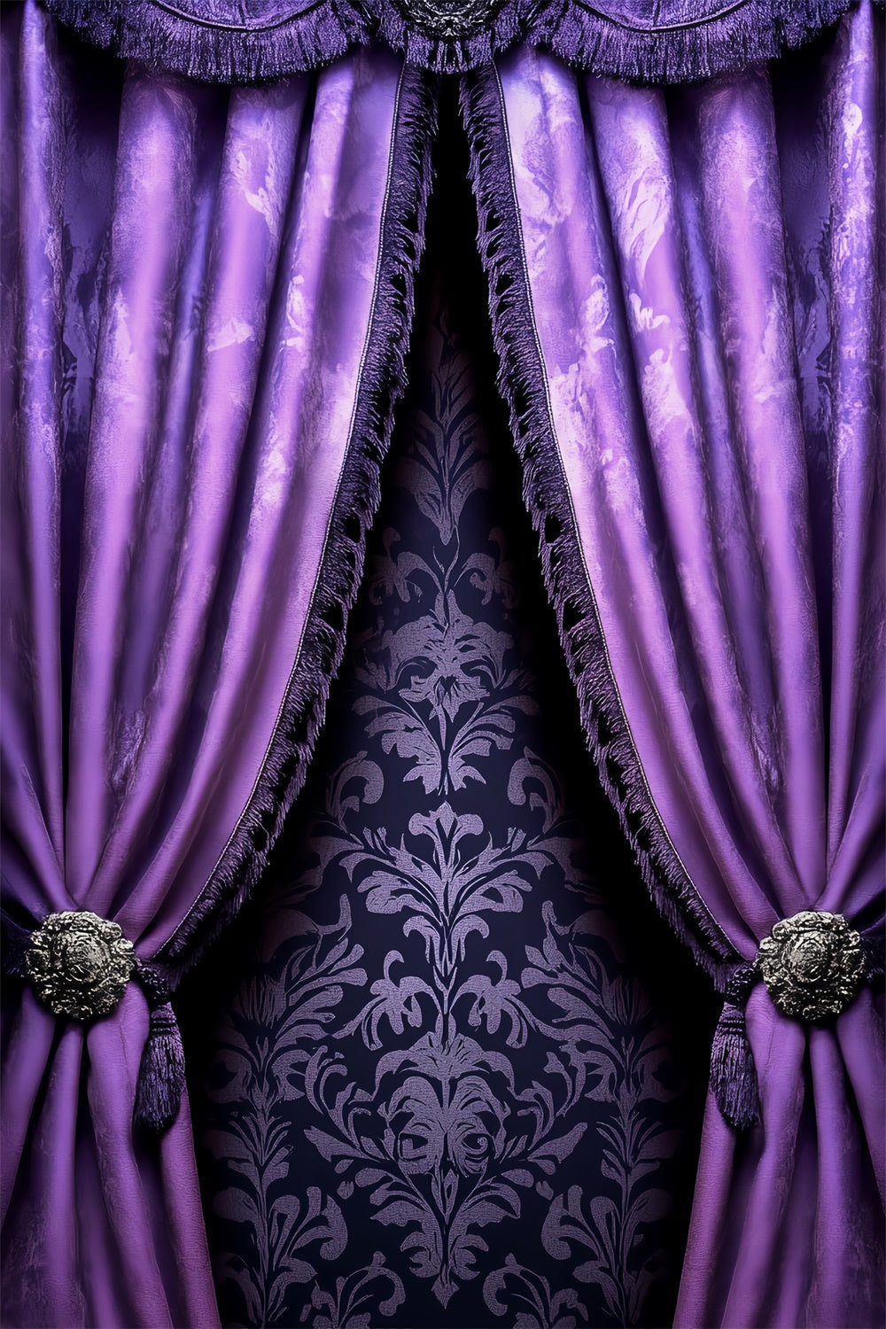 Porträtfoto-Hintergrund Royal Purple Velvet Curtain Backdrop CSH4-176