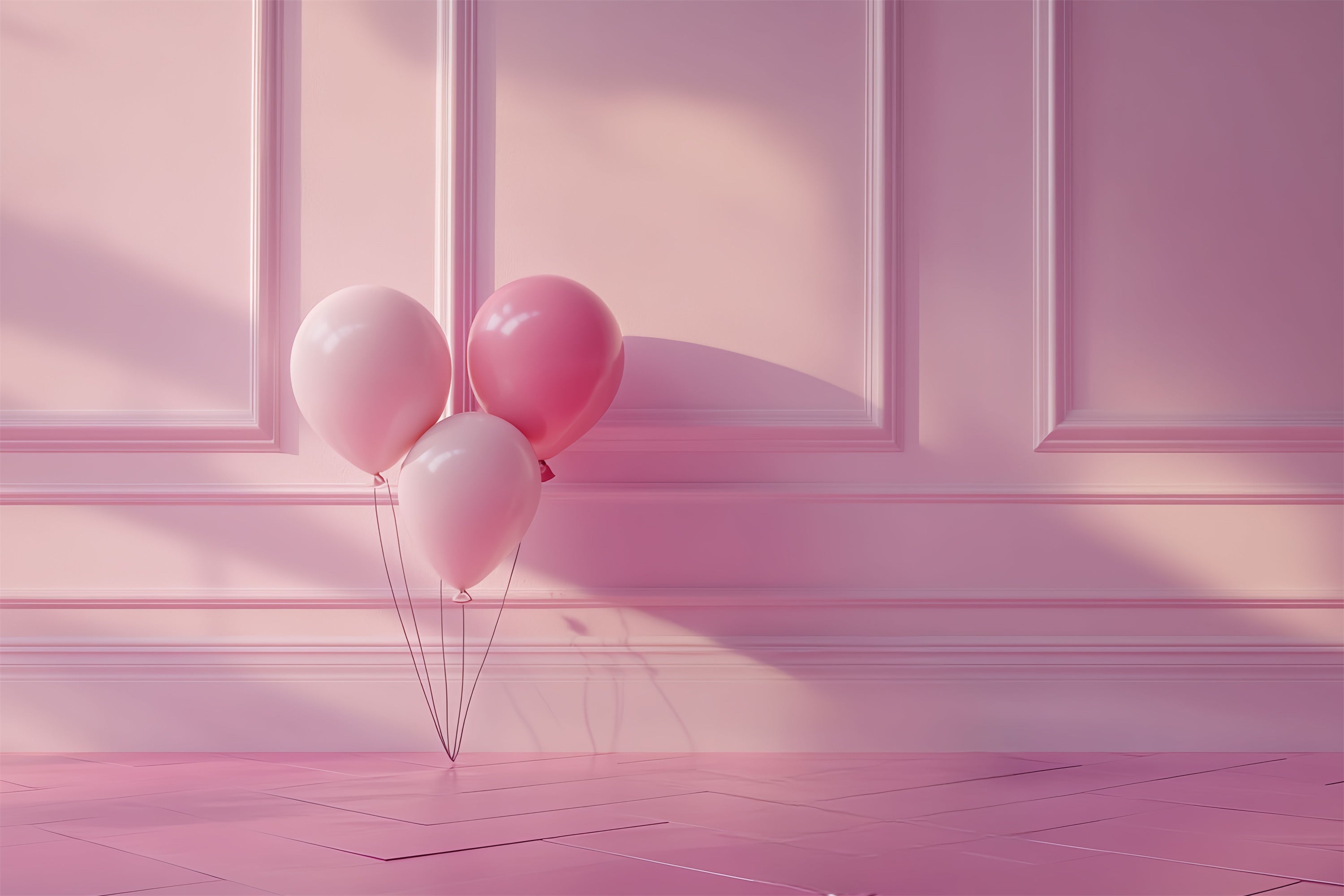 Rosa Fotohintergrund Elegant Rosa Wand Ballons Hintergrund CSH4-178