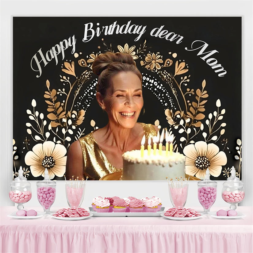 Personalisierte 70Th Geburtstag Backdrop Grandma Blumen Cactus Backdrop CSH4-19