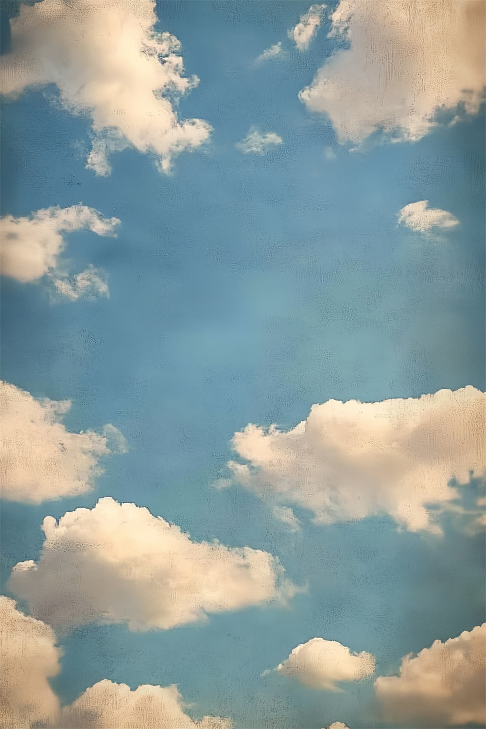 Porträtstudio-Hintergrundkulissen Ruhiger blauer Himmel Wolkenhintergrund CSH4-182