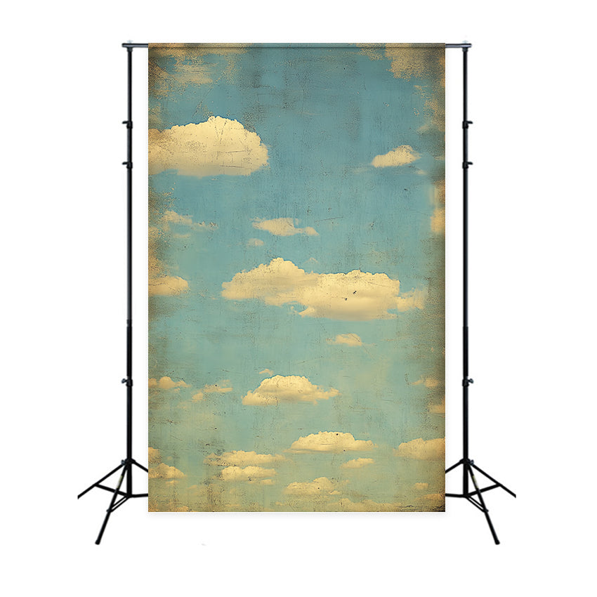Schulfotokulissen Antiker Himmel Wolke Porträtkulisse CSH4-183