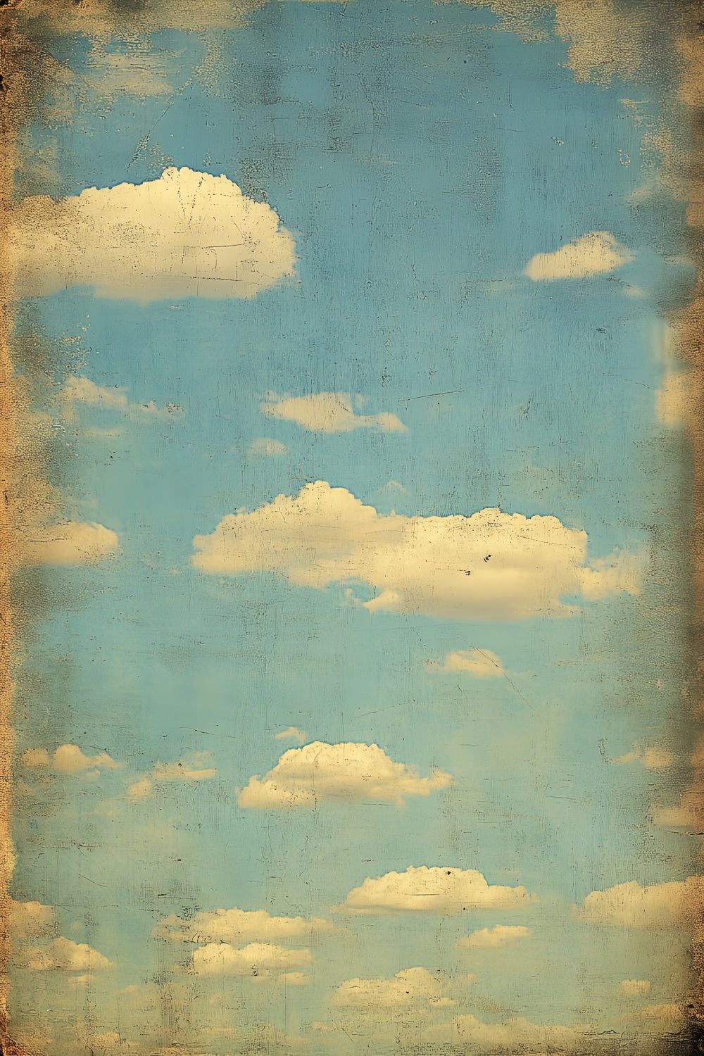 Schulfotokulissen Antiker Himmel Wolke Porträtkulisse CSH4-183