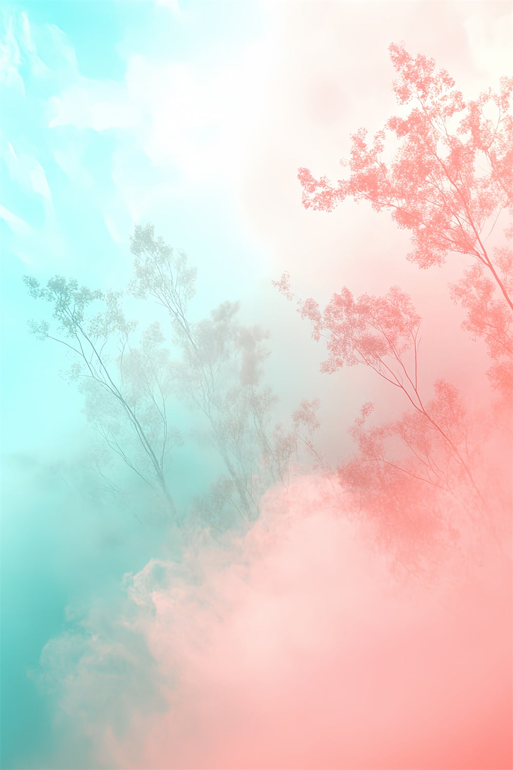 Backdrops für Schulportraits Farbverlauf Woodland Mist Backdrop CSH4-186