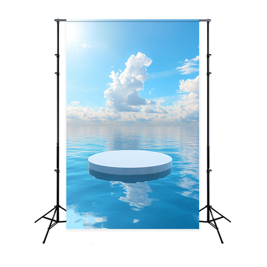 Ozean und Himmel Backdrop Blauer Himmel Serene Water Backdrop CSH4-253