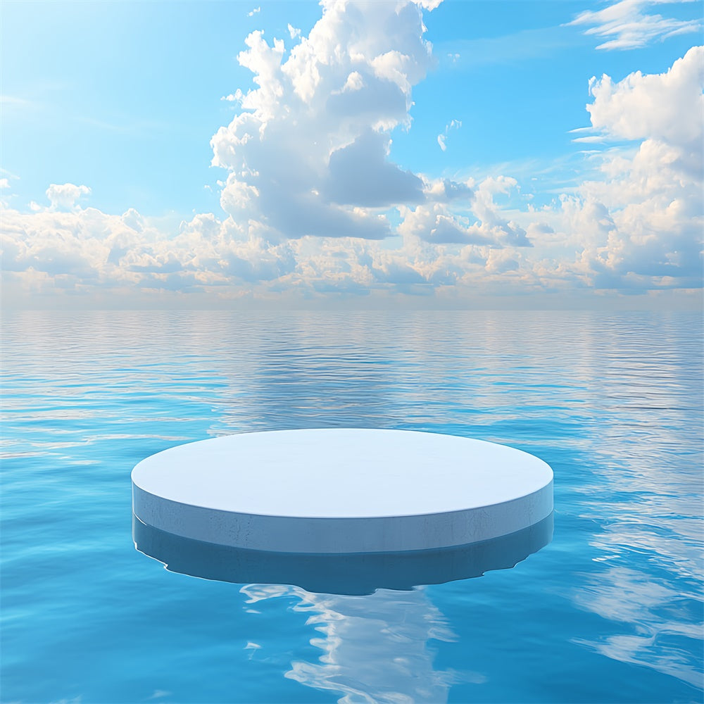 Ozean und Himmel Backdrop Blauer Himmel Serene Water Backdrop CSH4-253