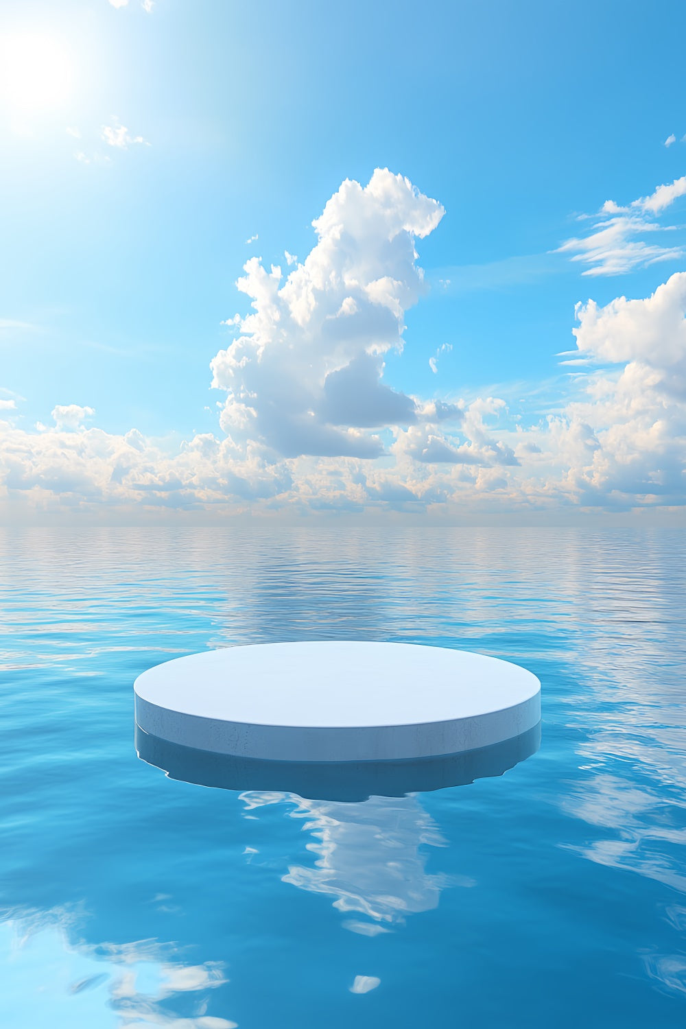 Ozean und Himmel Backdrop Blauer Himmel Serene Water Backdrop CSH4-253