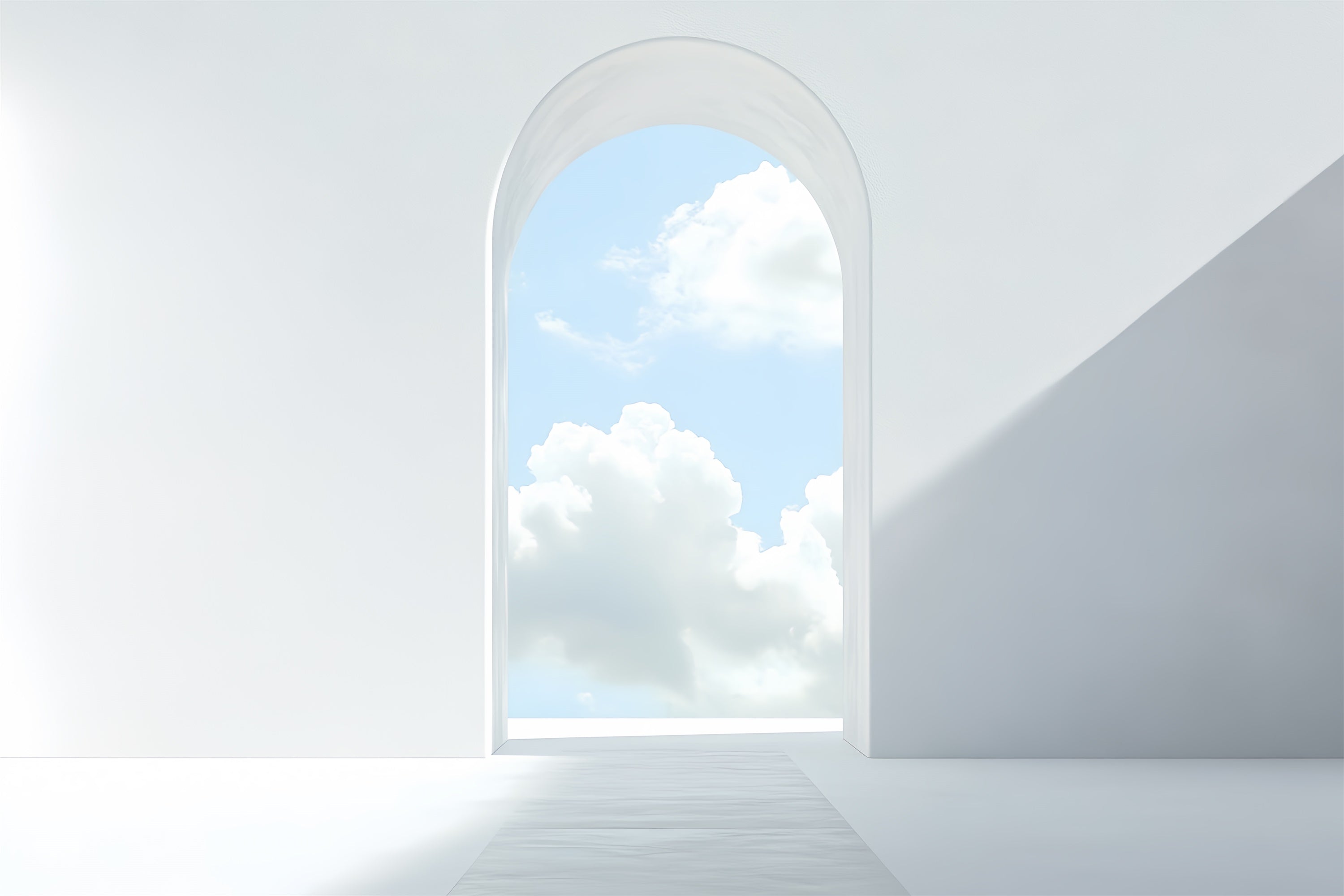 Himmel Backdrop Wolken Minimalistische Bogen Bogen Wolke Himmel Backdrop CSH4-255