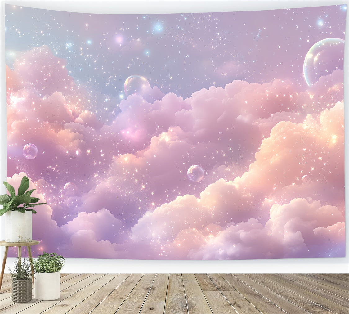 Himmel Wolken Backdrop Funkelnde Pastell Wolkenlandschaft Backdrop CSH4-262