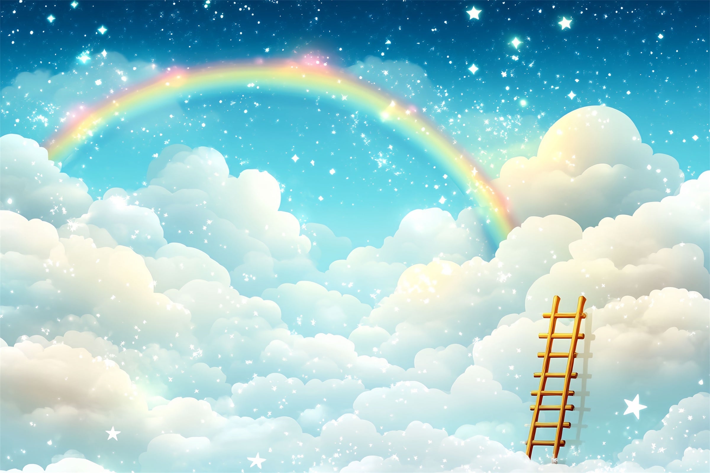 Regenbogen und Wolken Backdrop Regenbogen Himmel Fantasy Backdrop CSH4-264