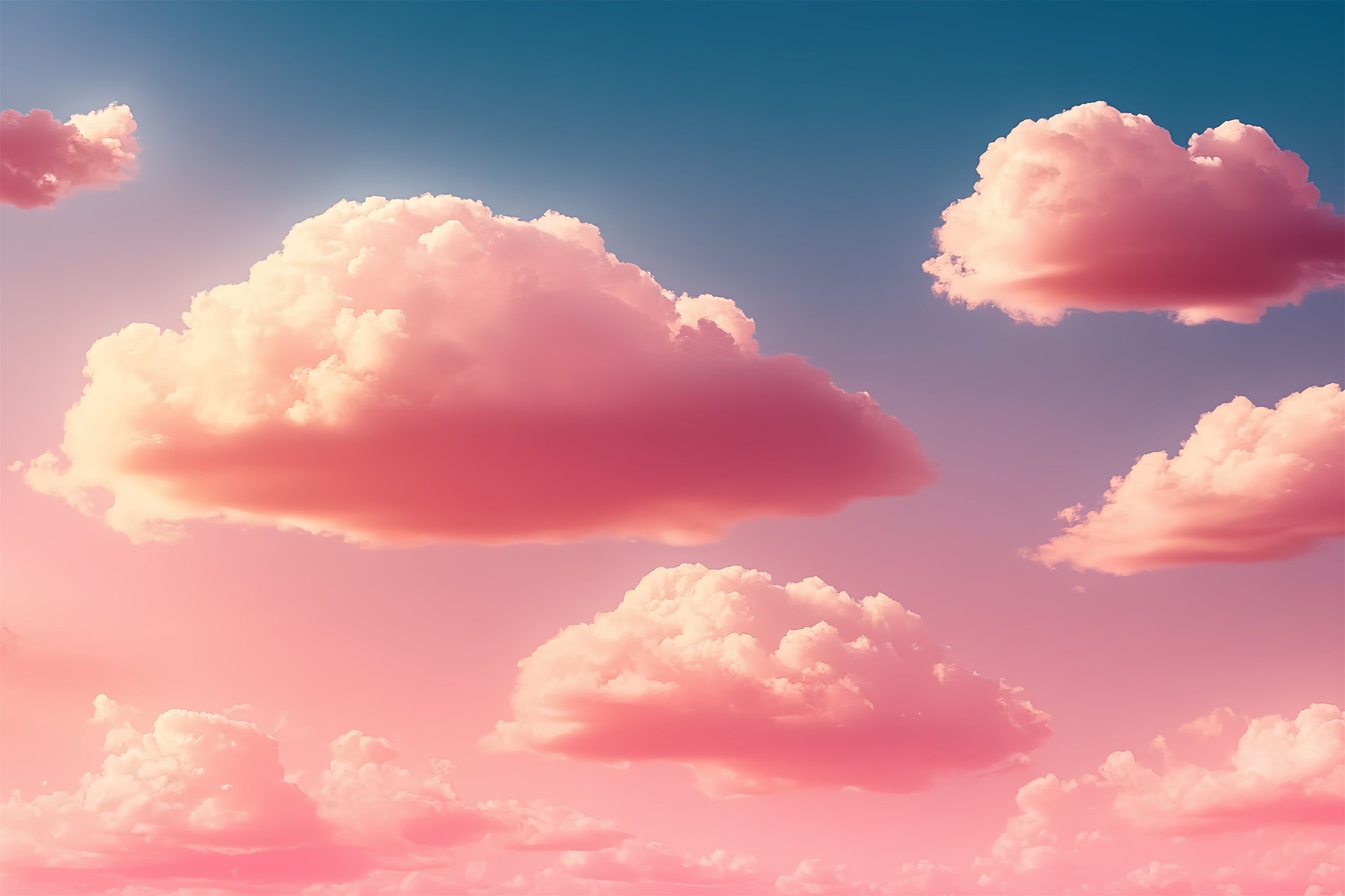 Wolke Fotohintergrund Flauschige Wolken Rosiger Himmel Hintergrund CSH4-266