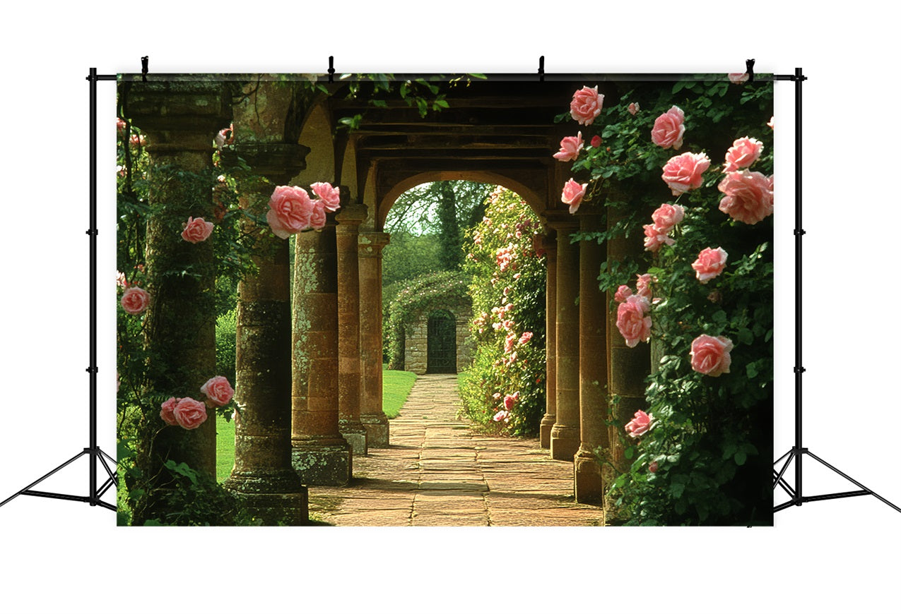 Vintage Backdrop Rose Klettern Bogen Korridor Hintergrund CSH4-277