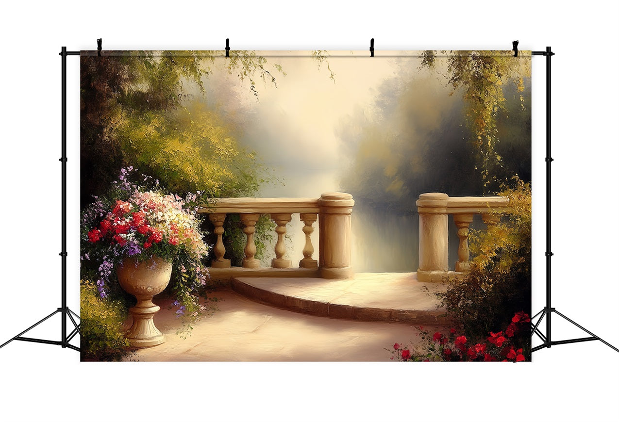 Vintage Backdrop Fotografie Garten Terrasse Floral Backdrop CSH4-286