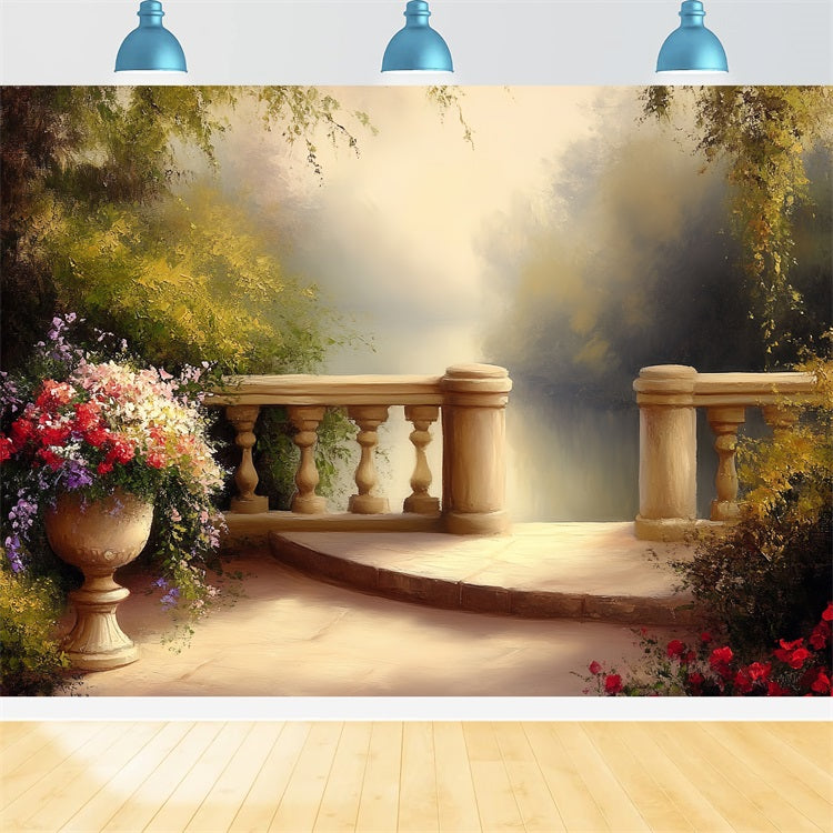 Vintage Backdrop Fotografie Garten Terrasse Floral Backdrop CSH4-286