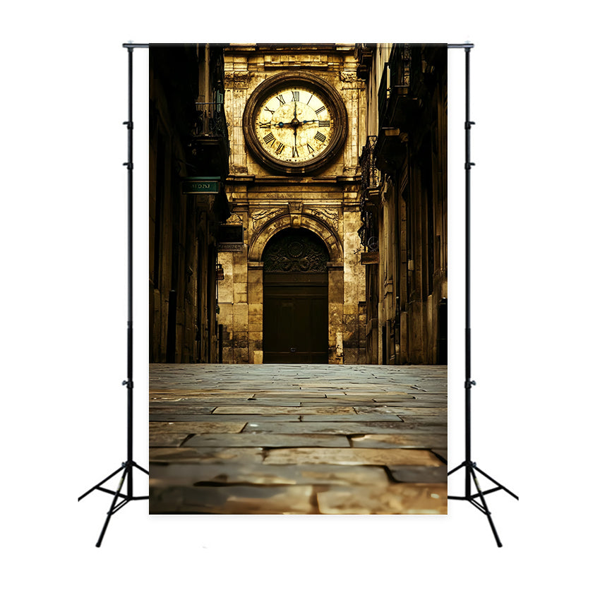 Viktorianische Fotokulisse Uhrenturm Vintage Backdrops CSH4-322