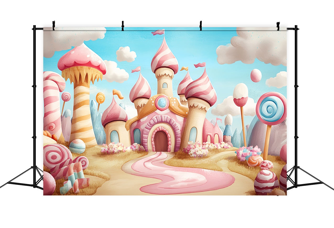 Castle Backdrops für Fotografie Sweet Candyland Adventure Backdrop CSH4-344
