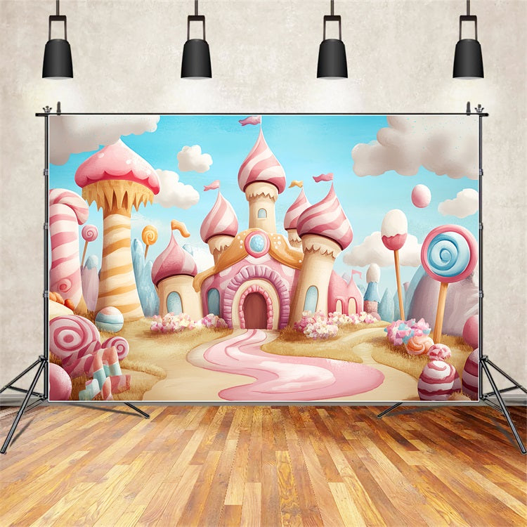 Castle Backdrops für Fotografie Sweet Candyland Adventure Backdrop CSH4-344