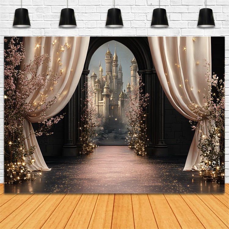 Schloss Backdrops Vorhang Reveal Enchanted Bloom Backdrop CSH4-350