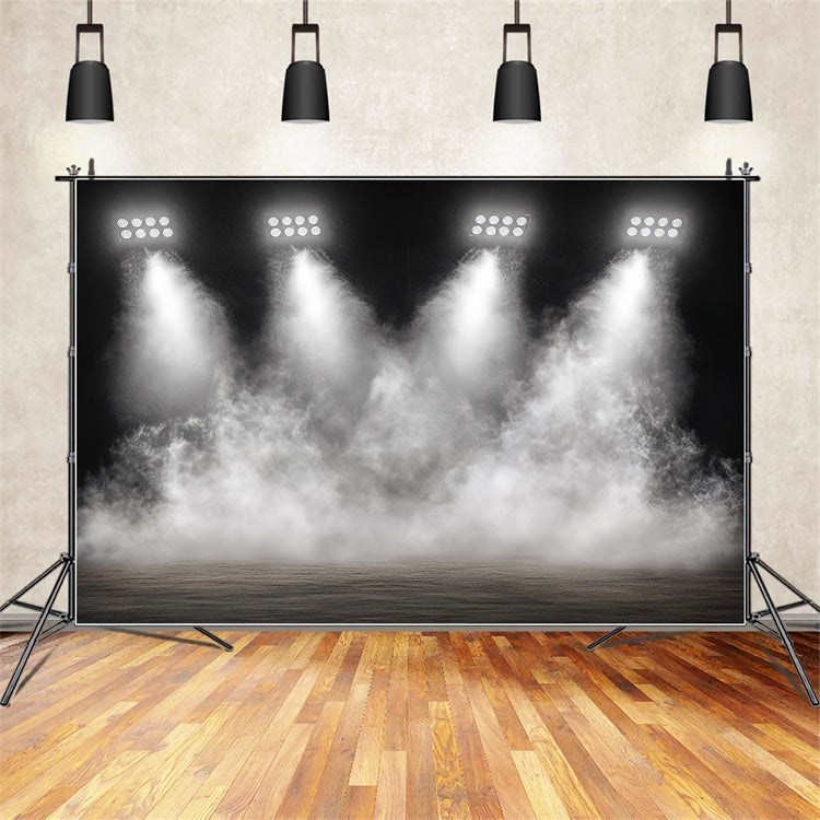 Sport Backdrop Ideen Indoor Arena Lichter Rauch Hintergrund CSH4-364