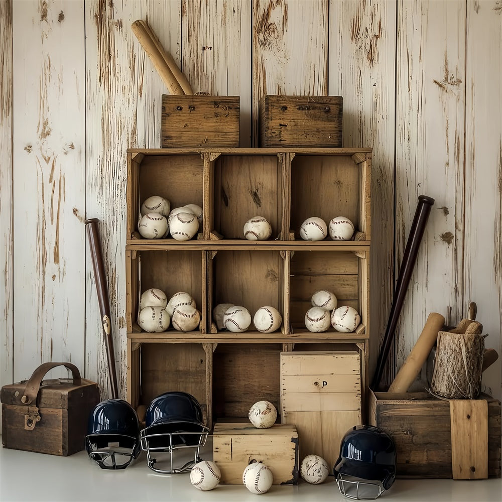 Baseball Backdrop Baseball Holzlagerung Backdrop CSH4-369