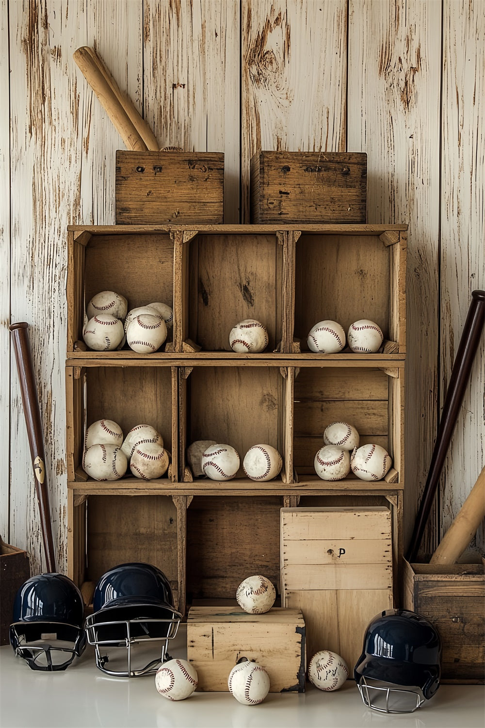 Baseball Backdrop Baseball Holzlagerung Backdrop CSH4-369