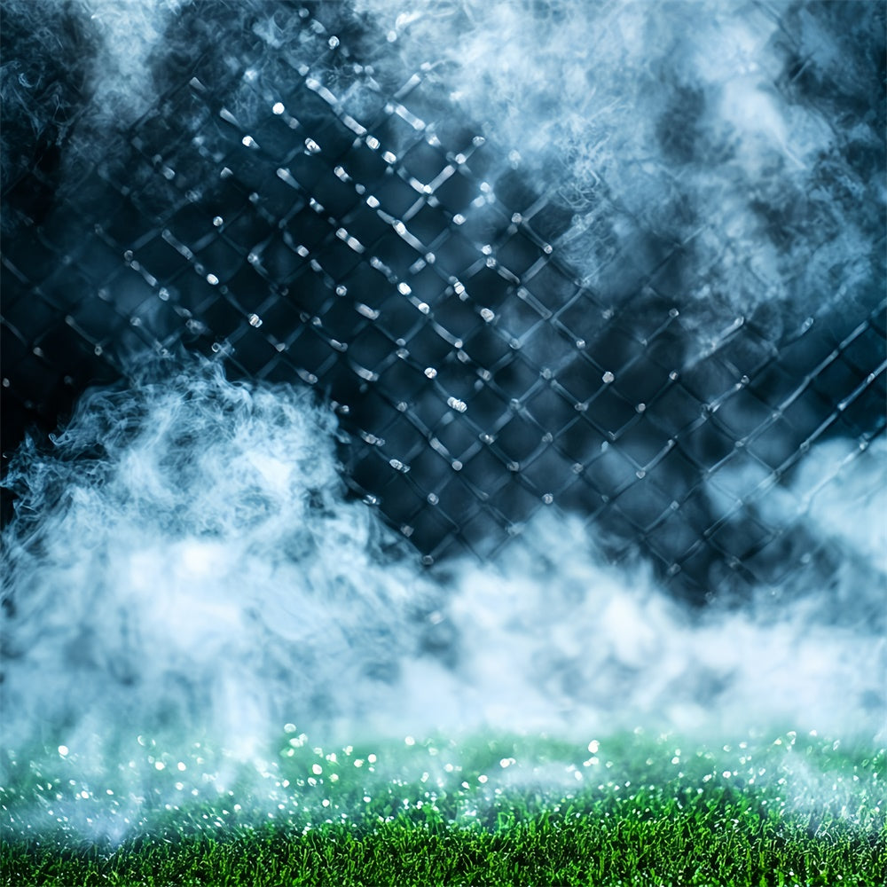 Sport Backdrop Ideen Smoky Sportplatz Zaun Backdrop CSH4-377