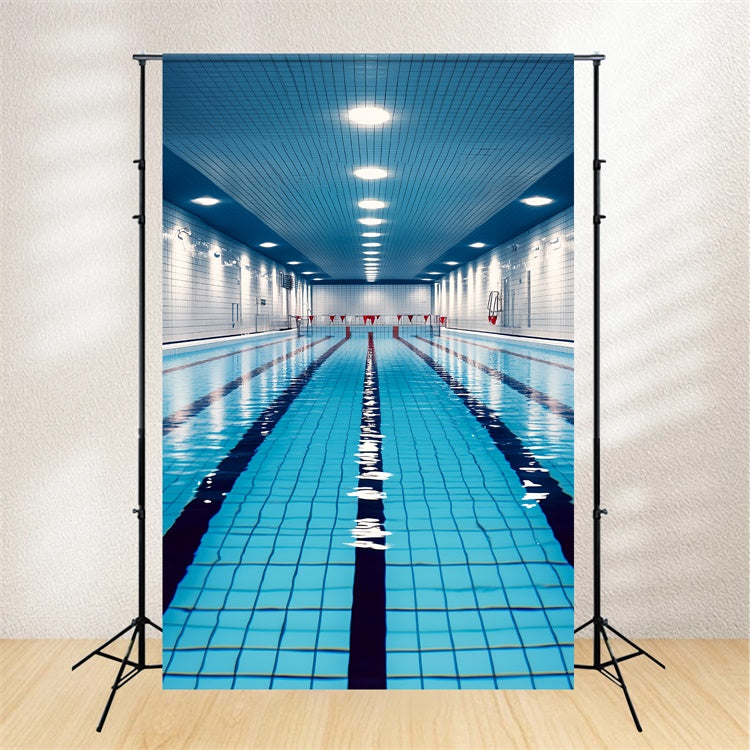 Backdrop Sport Modernes Hallenbad Backdrop CSH4-378