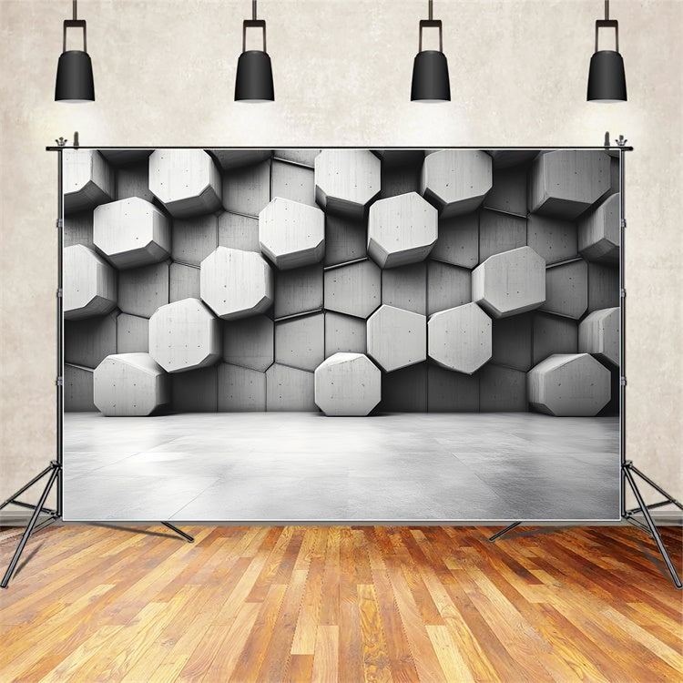 Vintage Foto Hintergrund Sechseckige Kubische Wand Hintergrund CSH4-406