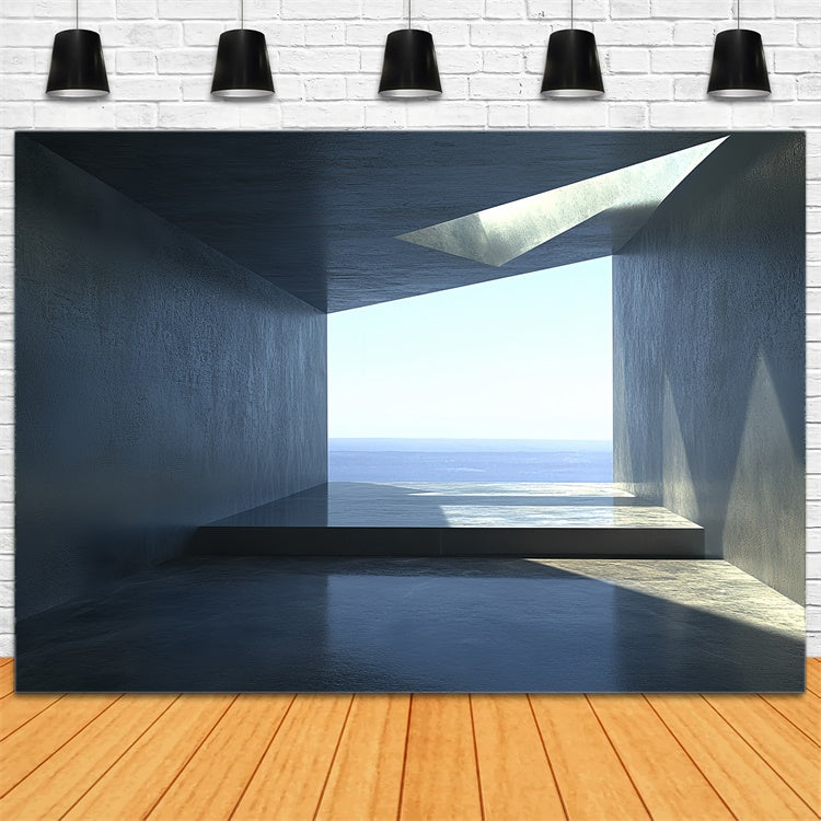 Architektur Backdrop Saubere Linie Architektur Meer Hintergrund CSH4-408