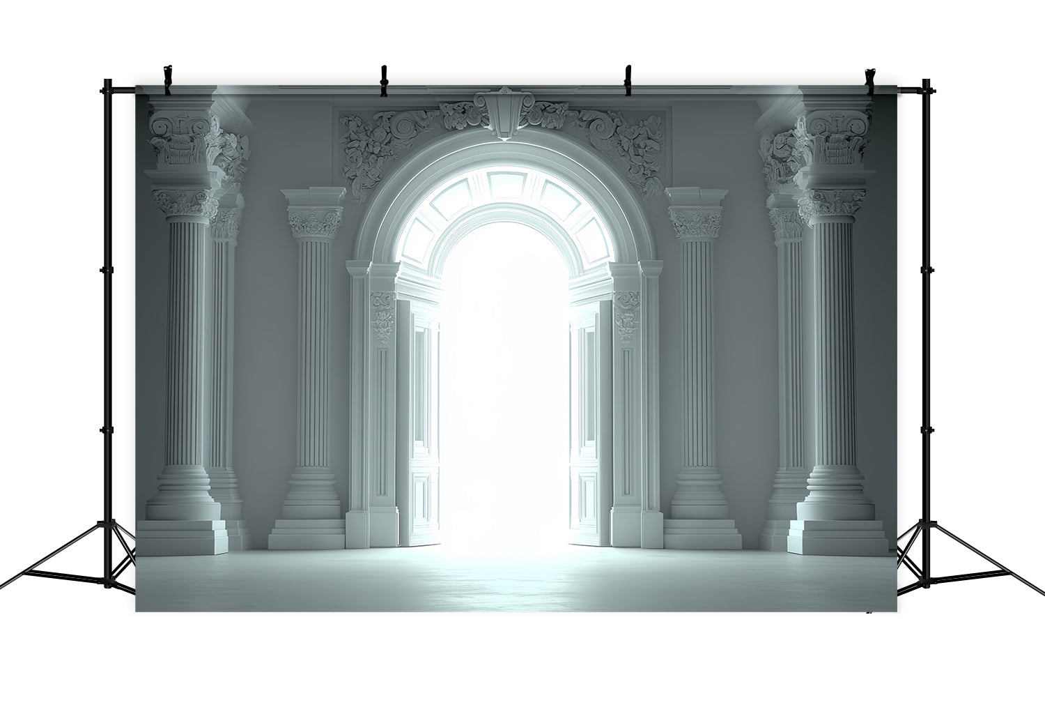 Vintage Backdrops für Fotografie Grand White Archway Backdrop CSH4-415