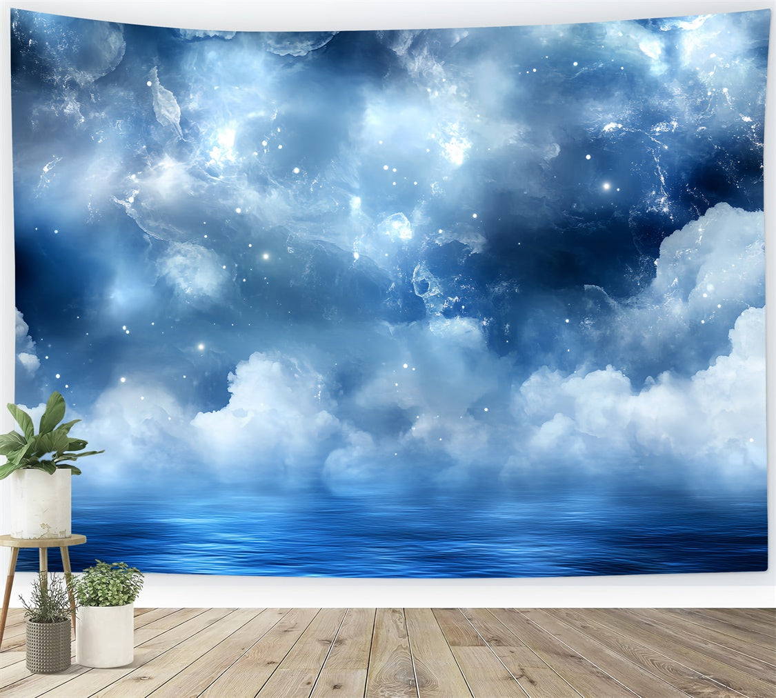 Sommer-Fotohintergrund Verträumter Himmel Ozean Glühen Hintergrund CSH5-115