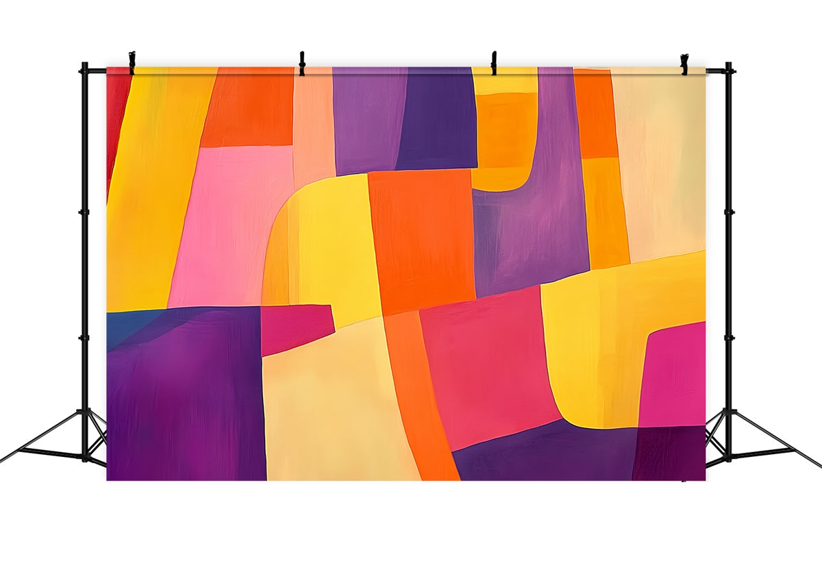 70er Jahre Backdrop Verspielte Palette Patch Grafik Hintergrund CSH5-172