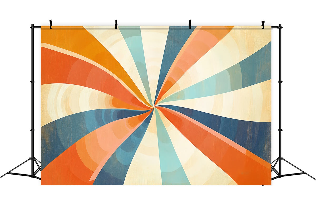 70er Jahre Backdrop Psychedelic Spin Swirl Vintage Backdrop CSH5-174