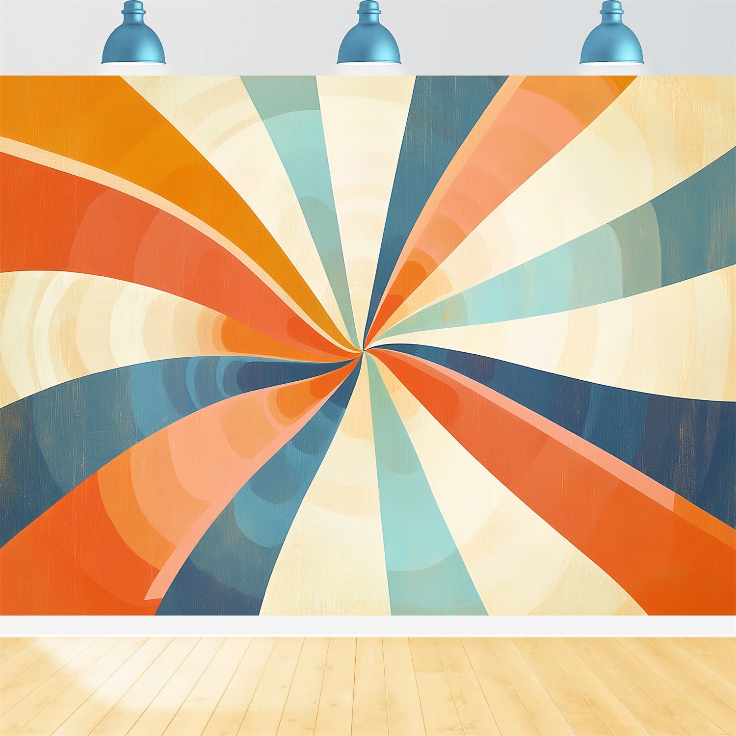 70er Jahre Backdrop Psychedelic Spin Swirl Vintage Backdrop CSH5-174