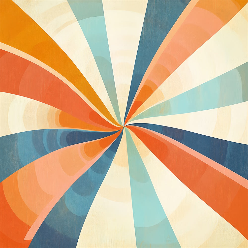 70er Jahre Backdrop Psychedelic Spin Swirl Vintage Backdrop CSH5-174