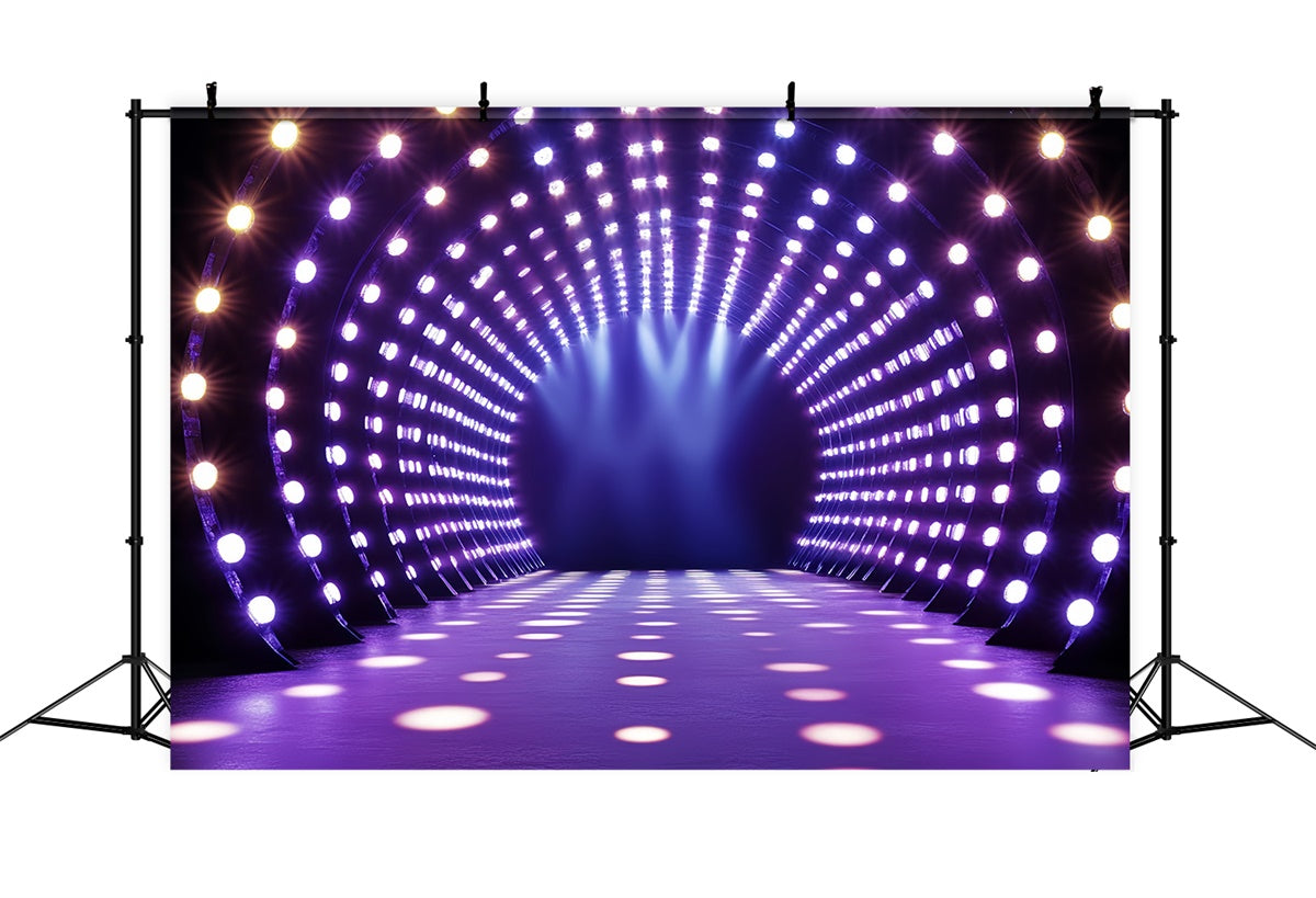 80er Jahre Backdrop Futuristische Party Tunnel Lichter Backdrop CSH5-185