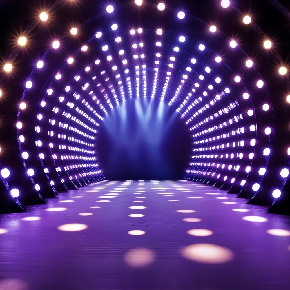 80er Jahre Backdrop Futuristische Party Tunnel Lichter Backdrop CSH5-185