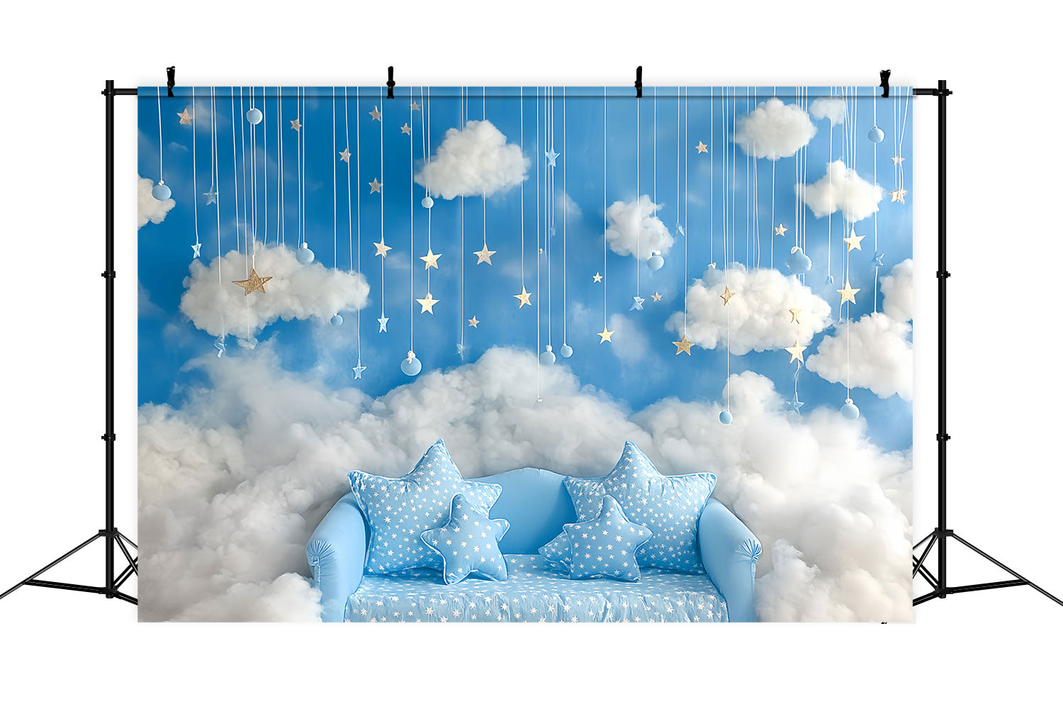 Neugeborenen-Fotografie Hintergrund verträumt schwebende Wolke Hintergrund CSH5-258