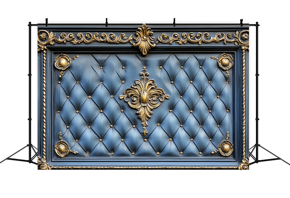 Vatertag Fotohintergrund Regal Blue Leather Backdrop CSH5-26