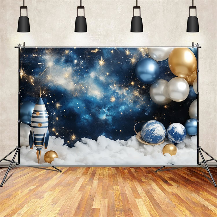 Neugeborenen-Fotohintergrund Galaxy Explorer Baby-Hintergrund CSH5-264