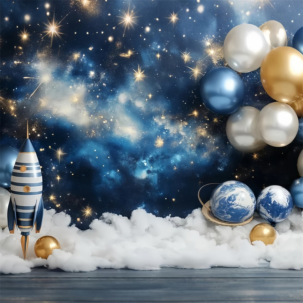 Neugeborenen-Fotohintergrund Galaxy Explorer Baby-Hintergrund CSH5-264