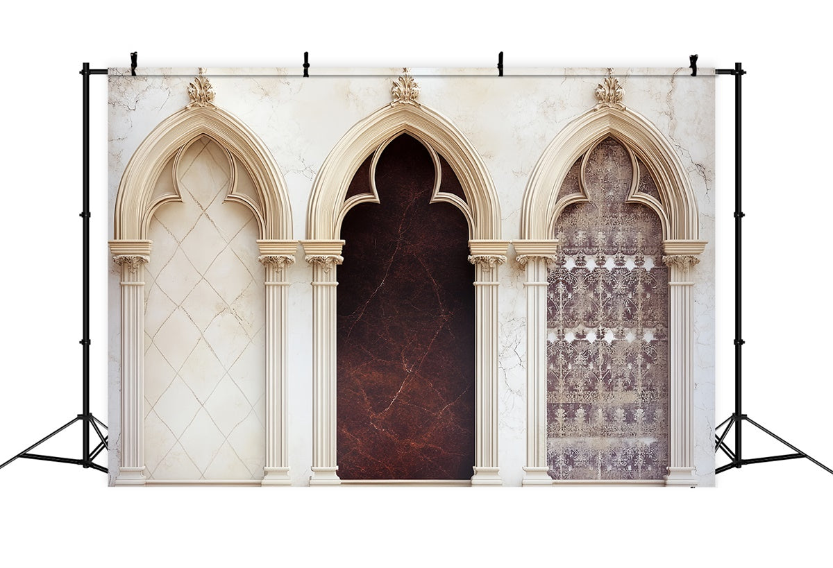 Happy Vatertag Backdrop Gotischer Bogen Verziertes Backdrop CSH5-33