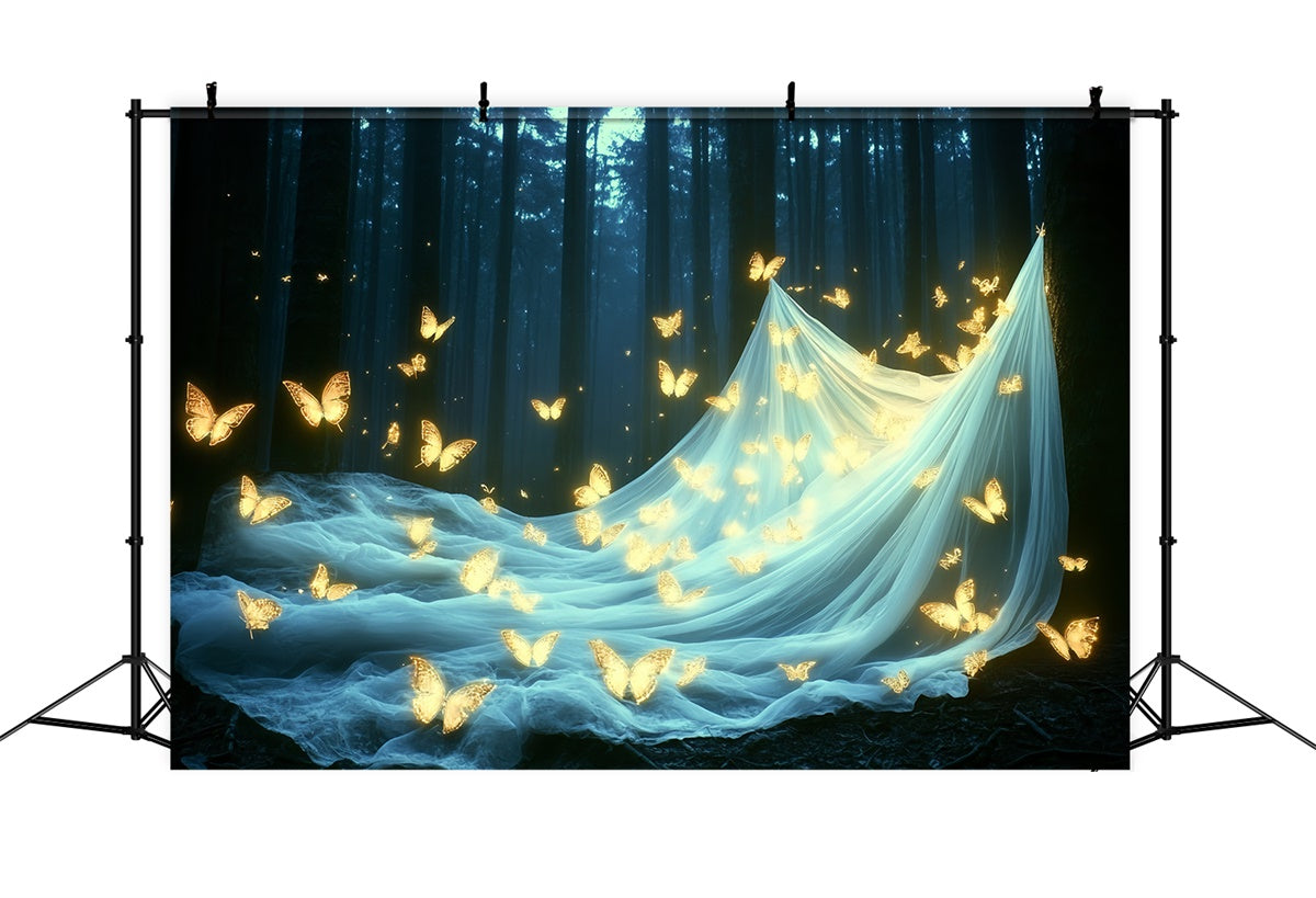 Sommer Backdrop Wald funkelnde Schmetterling Backdrop CSH5-85