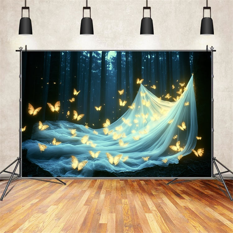Sommer Backdrop Wald funkelnde Schmetterling Backdrop CSH5-85