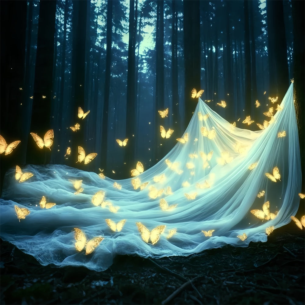 Sommer Backdrop Wald funkelnde Schmetterling Backdrop CSH5-85