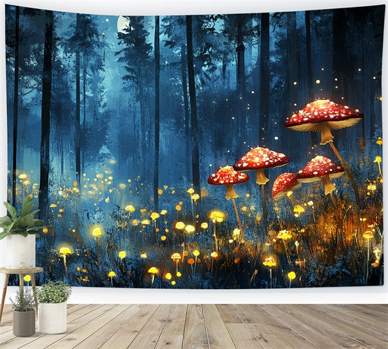 Sommer Backdrops Glühender Pilz Magischer Wald Backdrop CSH5-88